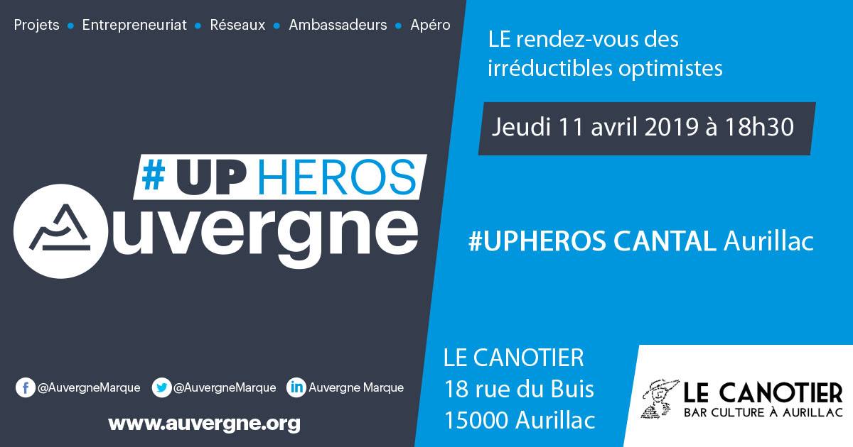 Prochain #UPHEROS Jeudi 11 avril 2019