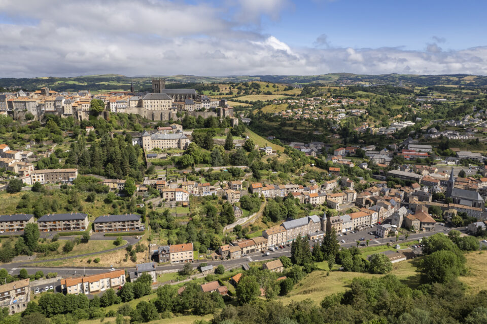 Saint-Flour vue drone
